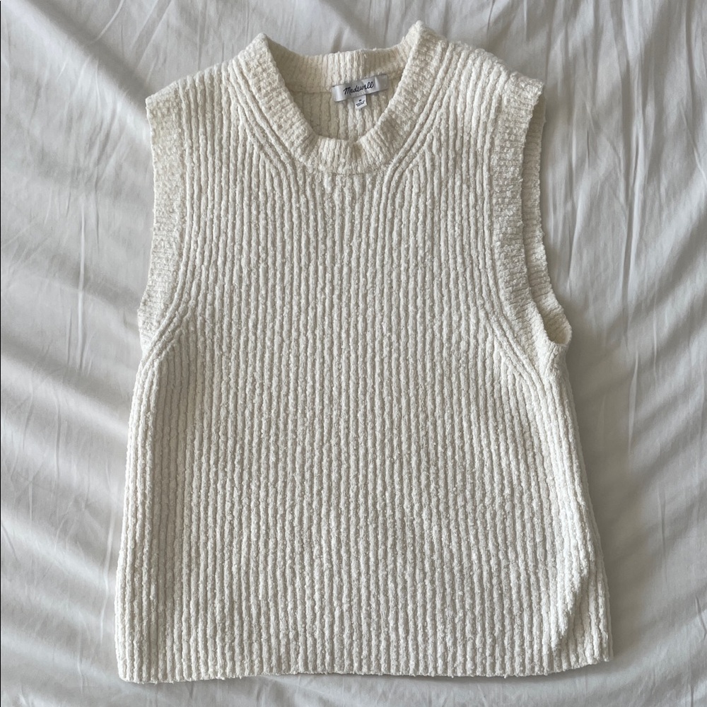 Madewell Kids Ivory Textured Sleeveless Sweater